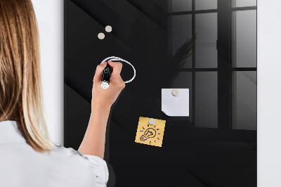 Memobord van glas met print inclusief neodymium magneten Modern prikbord voor notities en foto's