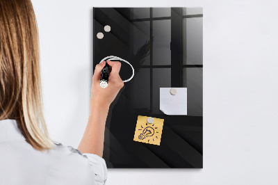 Memobord van glas met print inclusief neodymium magneten Modern prikbord voor notities en foto's
