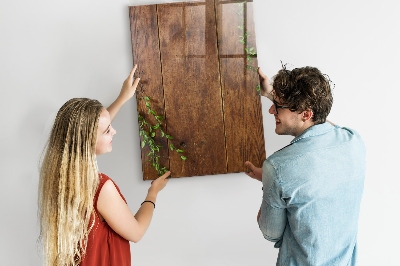 Decoratief glazen wandbord beschrijfbaar en magnetisch Stijlvol bord voor foto's en notities