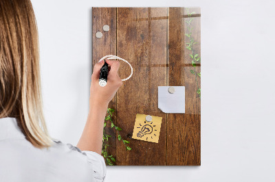 Decoratief glazen wandbord beschrijfbaar en magnetisch Stijlvol bord voor foto's en notities