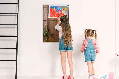 Decoratief glazen wandbord beschrijfbaar en magnetisch Stijlvol bord voor foto's en notities