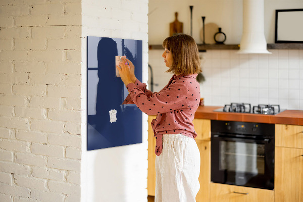 Decoratief glazen wandbord beschrijfbaar en magnetisch Magnetisch bord voor foto's en notities