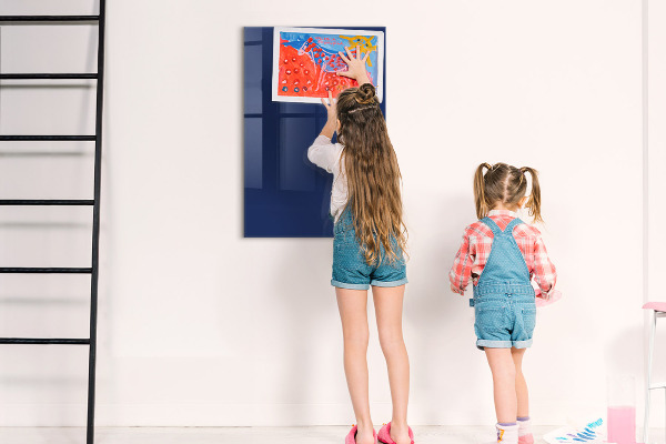 Decoratief glazen wandbord beschrijfbaar en magnetisch Magnetisch bord voor foto's en notities