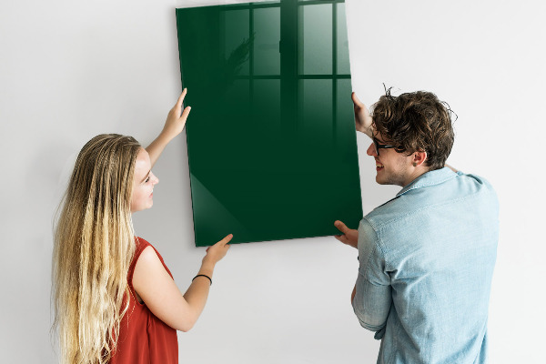 Memobord van glas met print inclusief neodymium magneten Magnetisch bord voor foto's en notities