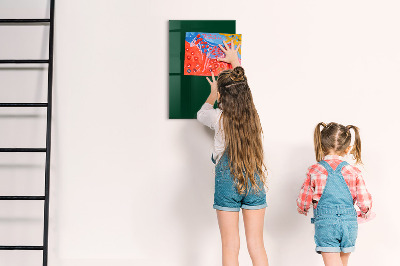 Memobord van glas met print inclusief neodymium magneten Magnetisch bord voor foto's en notities