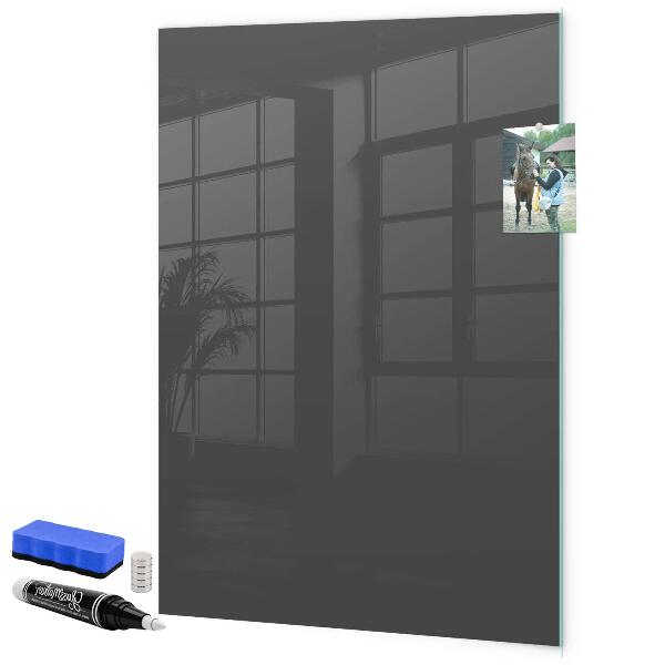 Decoratief glazen wandbord beschrijfbaar en magnetisch Magnetisch bord voor notities en foto's