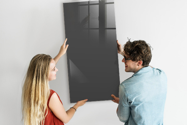 Decoratief glazen wandbord beschrijfbaar en magnetisch Magnetisch bord voor notities en foto's