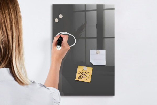 Decoratief glazen wandbord beschrijfbaar en magnetisch Magnetisch bord voor notities en foto's