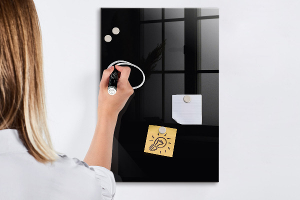Decoratief glazen wandbord beschrijfbaar en magnetisch Magnetisch bord voor notities en foto's