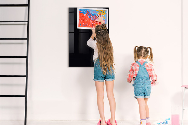 Decoratief glazen wandbord beschrijfbaar en magnetisch Magnetisch bord voor notities en foto's