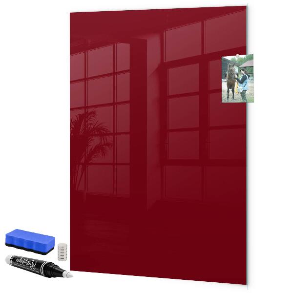 Memobord van glas met print inclusief neodymium magneten Magnetisch bord voor notities en foto's