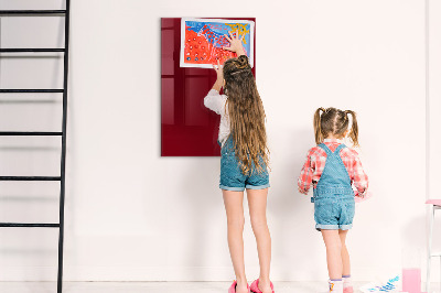 Memobord van glas met print inclusief neodymium magneten Magnetisch bord voor notities en foto's