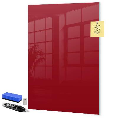 Decoratief glazen wandbord beschrijfbaar en magnetisch Een kleurrijk prikbord voor notities en foto's