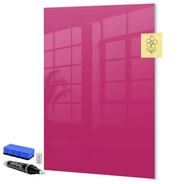 Memobord van glas met print inclusief neodymium magneten Een kleurrijk prikbord voor notities en foto's