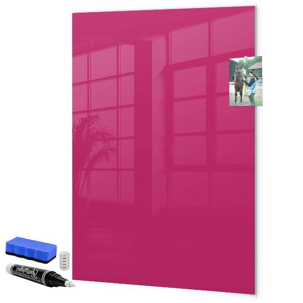 Memobord van glas met print inclusief neodymium magneten Een kleurrijk prikbord voor notities en foto's