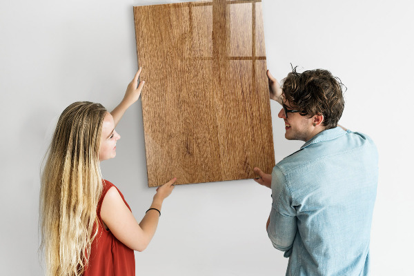 Decoratief glazen wandbord beschrijfbaar en magnetisch Magnetisch bord voor foto's en notities