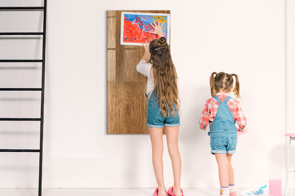 Decoratief glazen wandbord beschrijfbaar en magnetisch Magnetisch bord voor foto's en notities