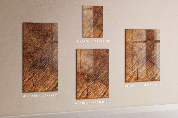 Memobord van glas met print inclusief neodymium magneten Memobord met magneten en foto's