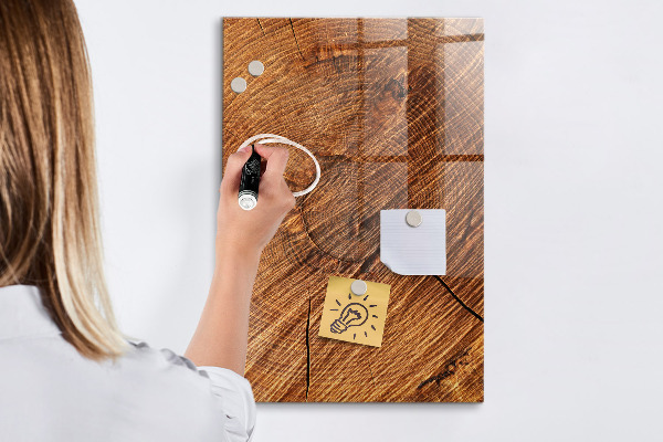 Memobord van glas met print inclusief neodymium magneten Memobord met magneten en foto's