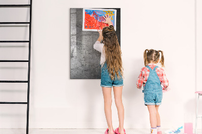 Decoratief glazen wandbord beschrijfbaar en magnetisch Modern prikbord voor foto's en notities