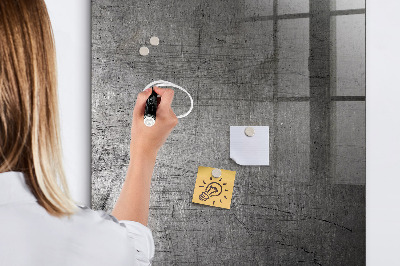 Decoratief glazen wandbord beschrijfbaar en magnetisch Modern prikbord voor foto's en notities
