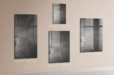 Decoratief glazen wandbord beschrijfbaar en magnetisch Modern prikbord voor foto's en notities