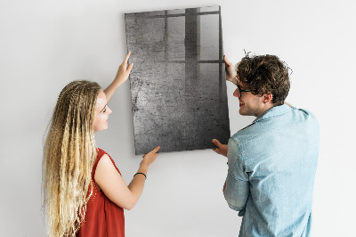Decoratief glazen wandbord beschrijfbaar en magnetisch Modern prikbord voor foto's en notities