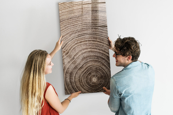 Decoratief glazen wandbord beschrijfbaar en magnetisch Magnetisch bord voor foto's en notities
