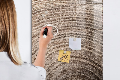 Decoratief glazen wandbord beschrijfbaar en magnetisch Magnetisch bord voor foto's en notities