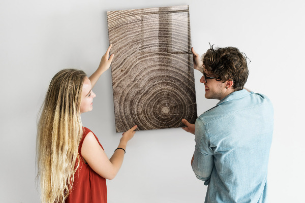 Decoratief glazen wandbord beschrijfbaar en magnetisch Magnetisch bord voor foto's en notities