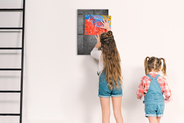 Decoratief glazen wandbord beschrijfbaar en magnetisch Magnetisch bord voor foto's en notities