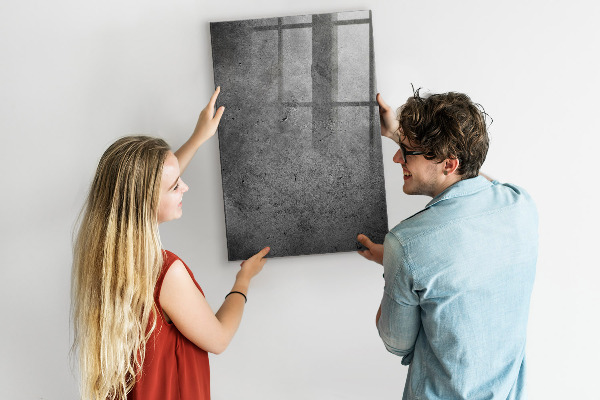 Decoratief glazen wandbord beschrijfbaar en magnetisch Magnetisch bord voor foto's en notities