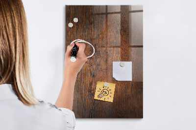 Memobord van glas met print inclusief neodymium magneten Magnetisch notitieblok