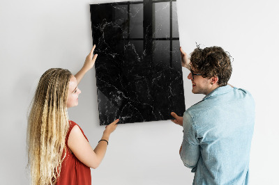 Memobord van glas met print inclusief neodymium magneten Een stijlvol bord voor notities en foto's