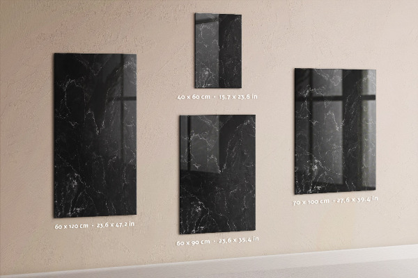 Memobord van glas met print inclusief neodymium magneten Een stijlvol bord voor notities en foto's