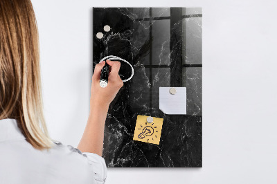 Memobord van glas met print inclusief neodymium magneten Een stijlvol bord voor notities en foto's