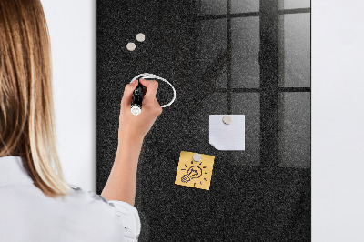 Memobord van glas met print inclusief neodymium magneten Modern prikbord voor notities en foto's
