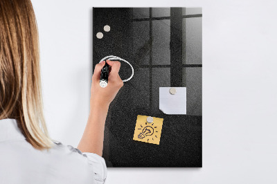 Memobord van glas met print inclusief neodymium magneten Modern prikbord voor notities en foto's