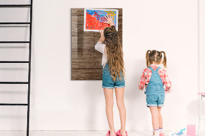 Decoratief glazen wandbord beschrijfbaar en magnetisch Modern prikbord voor foto's en notities