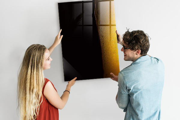 Memobord van glas met print inclusief neodymium magneten Magnetisch bord voor notities en foto's