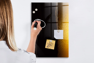 Memobord van glas met print inclusief neodymium magneten Magnetisch bord voor notities en foto's
