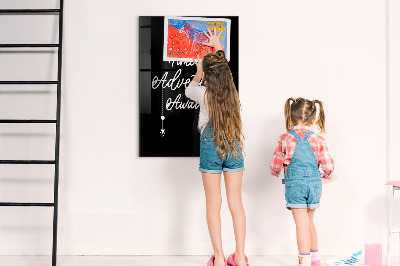 Memobord van glas met print inclusief neodymium magneten Creatief moodboard voor foto's en notities
