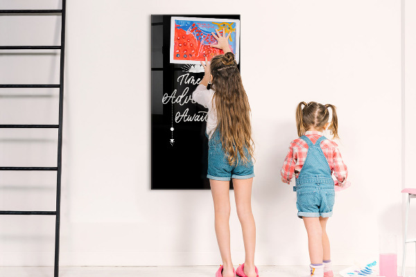 Memobord van glas met print inclusief neodymium magneten Creatief moodboard voor foto's en notities