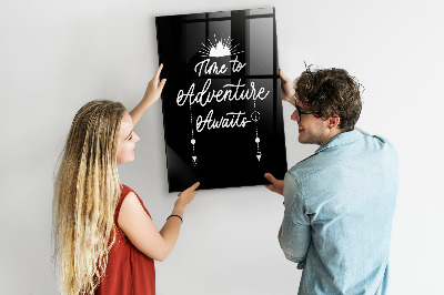 Memobord van glas met print inclusief neodymium magneten Creatief moodboard voor foto's en notities