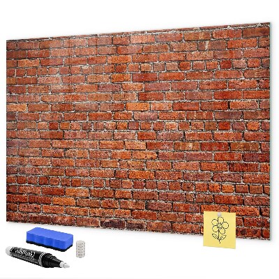 Memobord van glas met print inclusief neodymium magneten Magnetisch bord voor foto's en notities