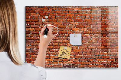 Memobord van glas met print inclusief neodymium magneten Magnetisch bord voor foto's en notities