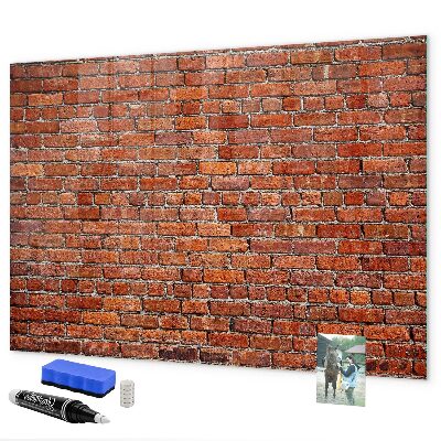 Memobord van glas met print inclusief neodymium magneten Magnetisch bord voor foto's en notities