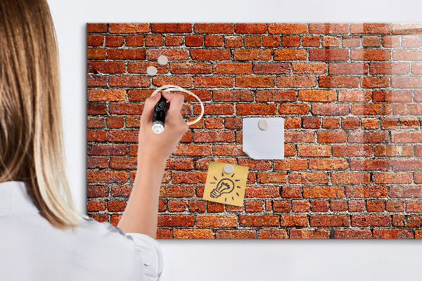 Memobord van glas met print inclusief neodymium magneten Magnetisch bord voor foto's en notities
