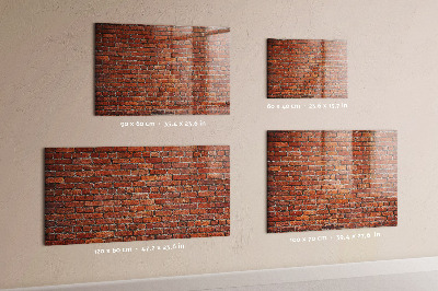 Memobord van glas met print inclusief neodymium magneten Magnetisch bord voor foto's en notities