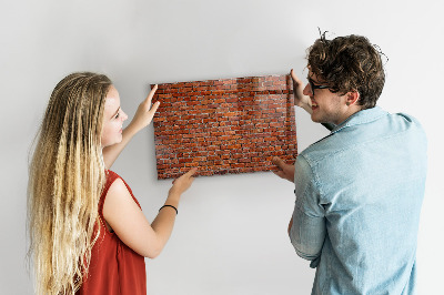 Memobord van glas met print inclusief neodymium magneten Magnetisch bord voor foto's en notities